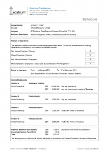 Combined Liability Policy Document 2014-15